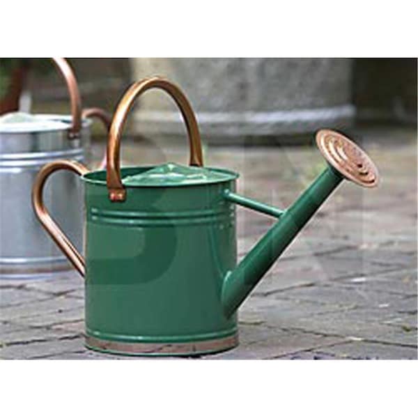Gardman 1 gal Hunter Green Galvanized Steel Watering Can Copper